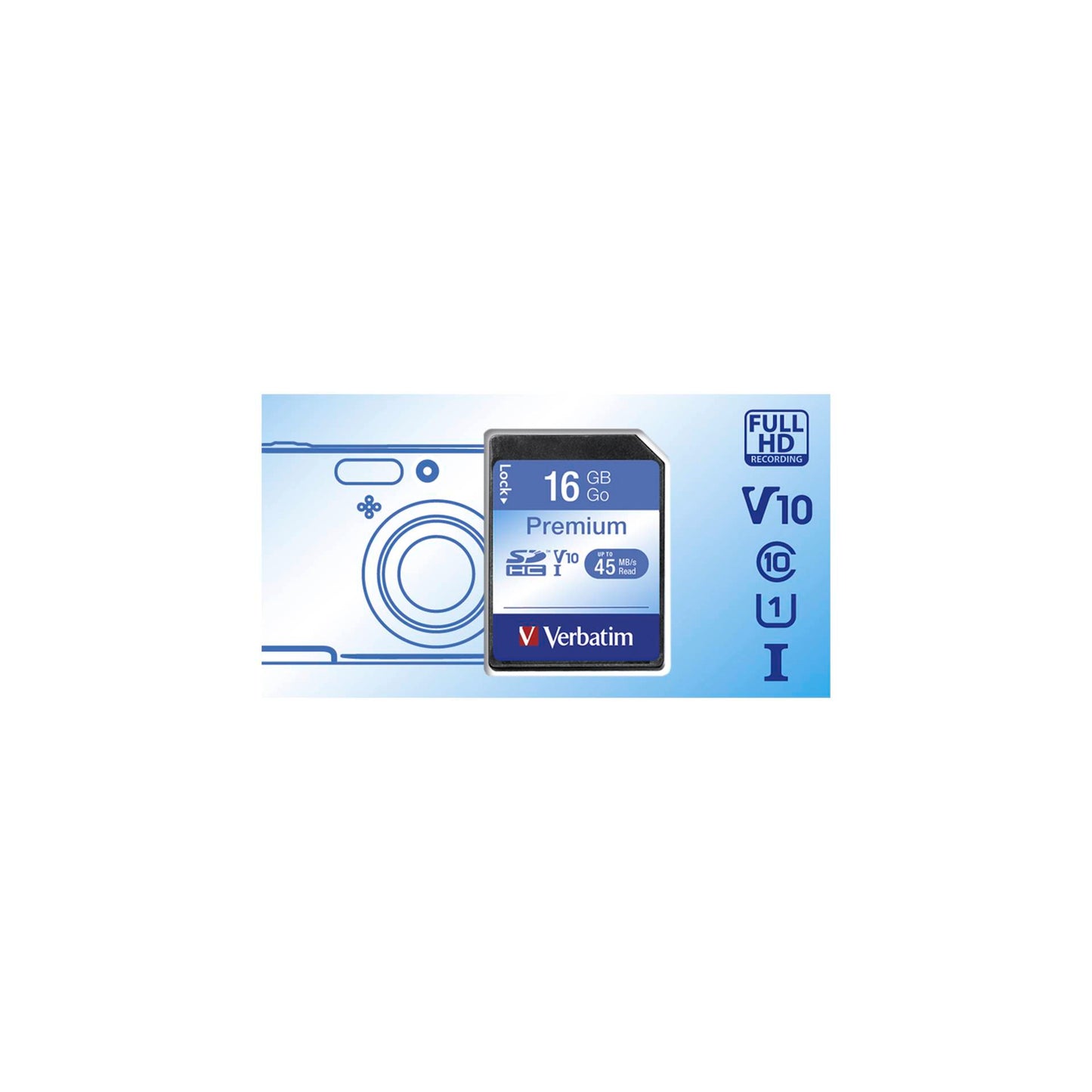 Verbatim SDHC Card 16GB Class 10