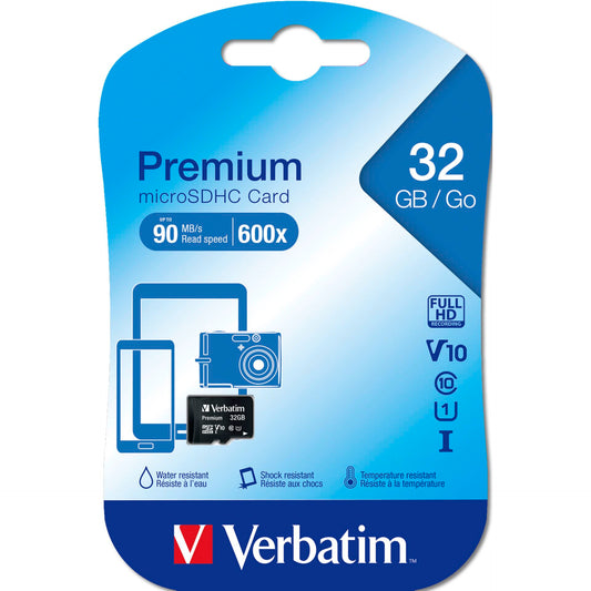 Verbatim microSDHC          32GB Class 10 UHS-I