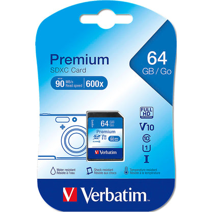 Verbatim SDXC Card 64GB Class 10