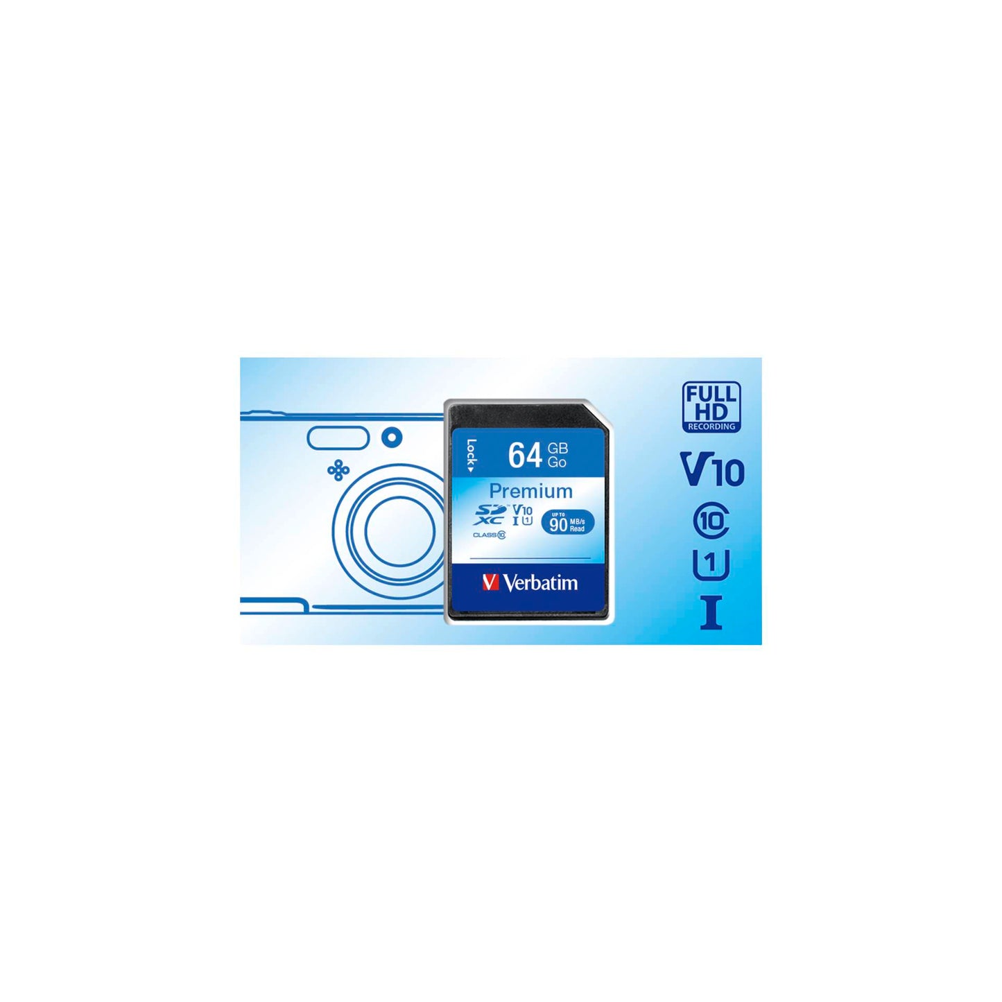 Verbatim SDXC Card 64GB Class 10