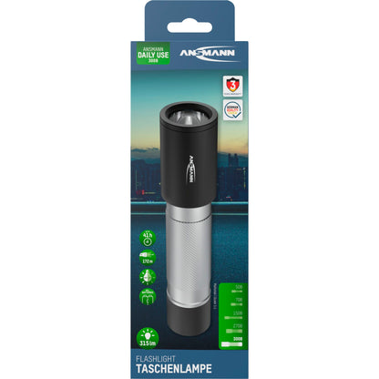 Ansmann LED Torch Daily Use 300B incl. 2xBaby C 1600-0430