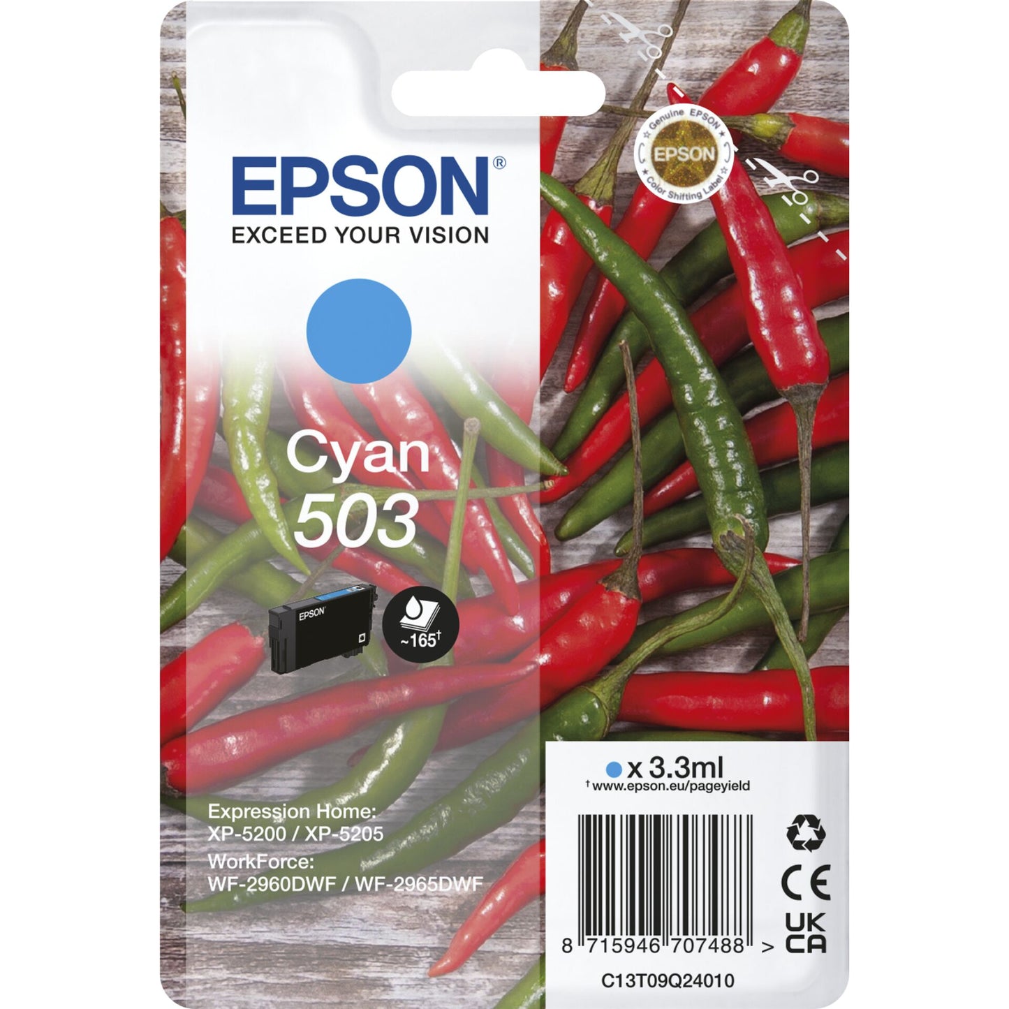 Epson ink cartridge cyan 503                       T 09Q2