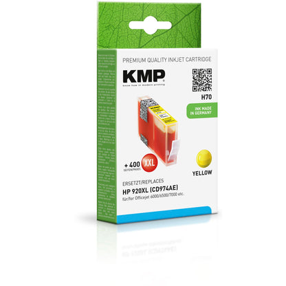 KMP H70 ink cartridge yellow comp. w. HP CD 974 AE No. 920 XL