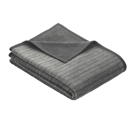 Ibena Jacquard Blanket Fano anthracite 800, 150x200
