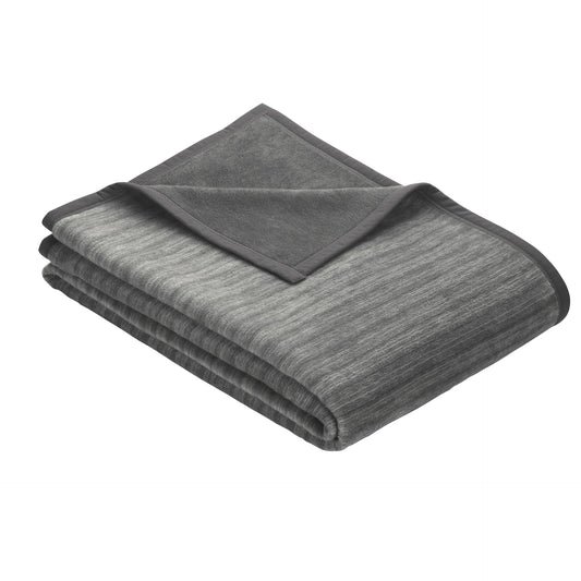 Ibena Jacquard Blanket Fano anthracite 800, 150x200