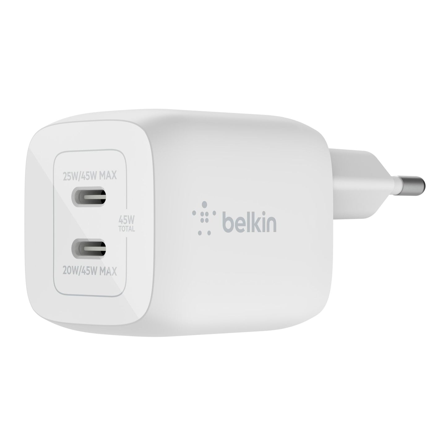 Belkin BOOST Charge USB-C 45W Charger GaN PD+PPS WCH011vfWH