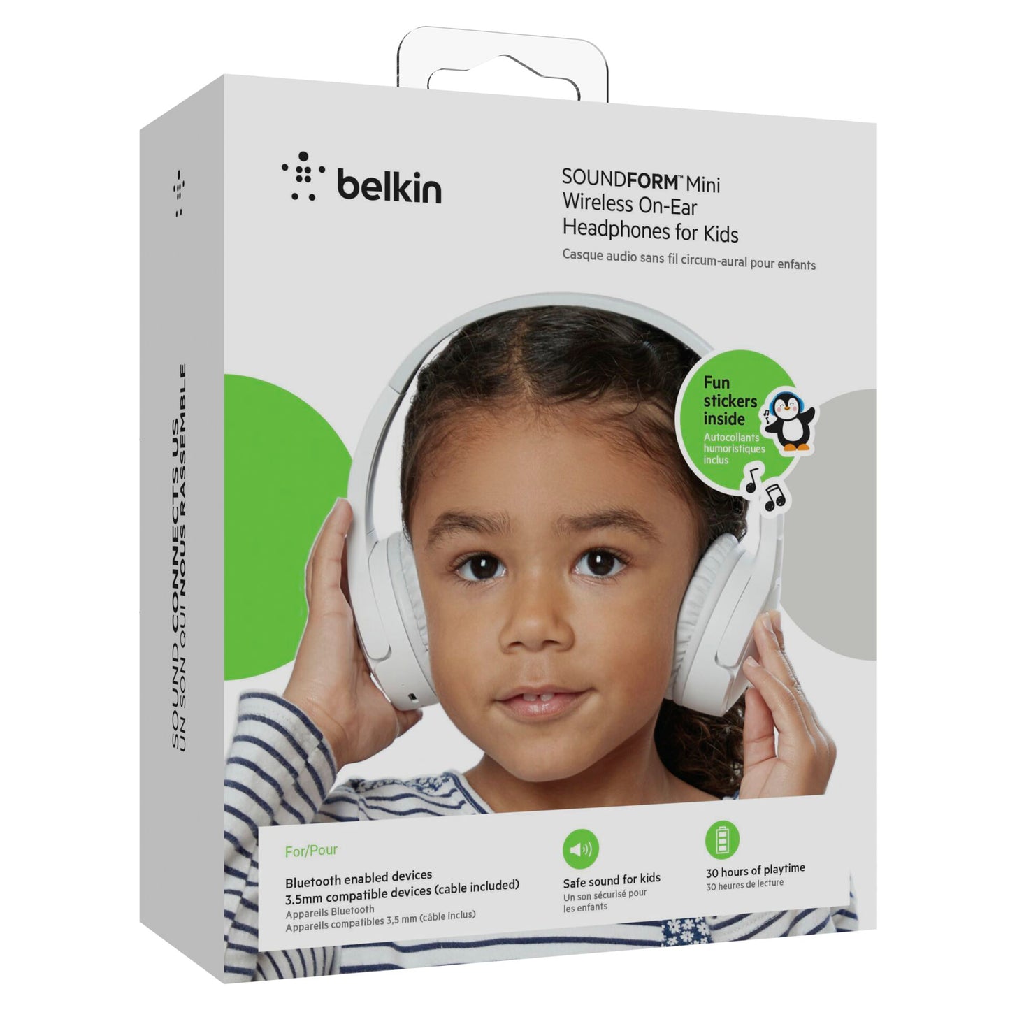 Belkin Soundform Mini-On-Ear Kids Headphone white AUD002btWH