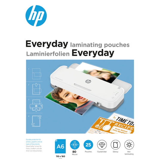 HP Everyday Laminating pouches A6 80 Micron, 25 pcs.