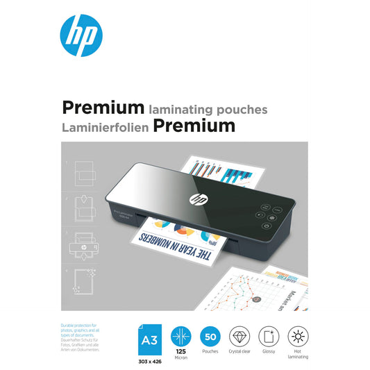 HP Premium Laminating pouches A3 125 Micron