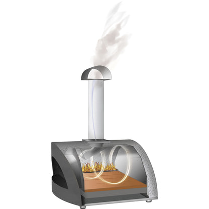 Alfa Forni Linea Moderno Portable Pizza Oven Adesia Grey