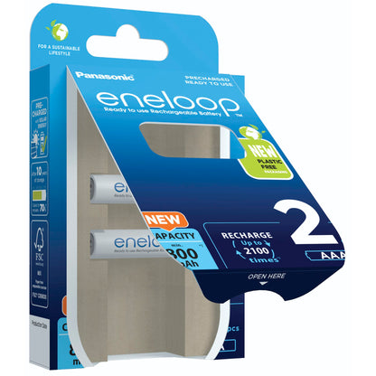 1x2 Panasonic Eneloop Micro AAA 800mAh Ni-MH        BK-4MCDE/2BE