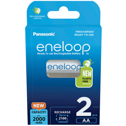 1x2 Panasonic Eneloop Mignon AA 2000mAh Ni-MH       BK-3MCDE/2BE