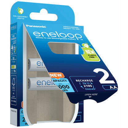 1x2 Panasonic Eneloop Mignon AA 2000mAh Ni-MH       BK-3MCDE/2BE