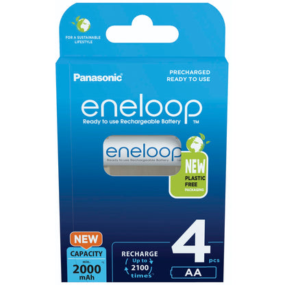 1x4 Panasonic Eneloop Mignon AA 2000mAh Ni-MH      BK-3MCDE/4BE