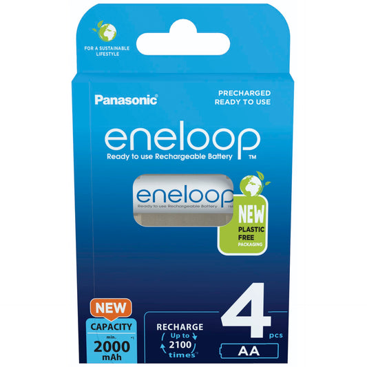 1x4 Panasonic Eneloop Mignon AA 2000mAh Ni-MH      BK-3MCDE/4BE
