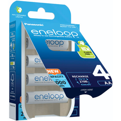 1x4 Panasonic Eneloop Mignon AA 2000mAh Ni-MH      BK-3MCDE/4BE