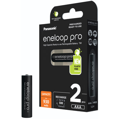 1x2 Panasonic Eneloop Pro Micro 930mAh AAA Ni-MH    BK-4HCDE/2BE