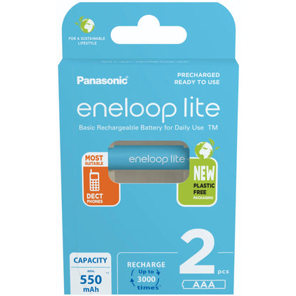 1x2 Panasonic Eneloop lite Micro 550mAh AAA Ni-MH    BK-4LCCE/2BE