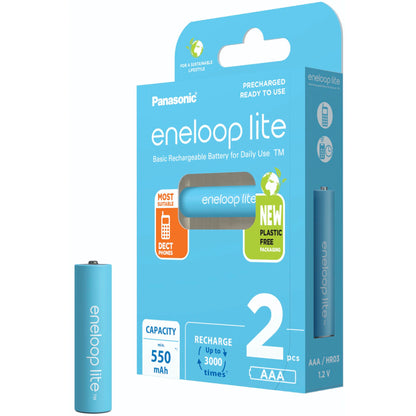 1x2 Panasonic Eneloop lite Micro 550mAh AAA Ni-MH    BK-4LCCE/2BE