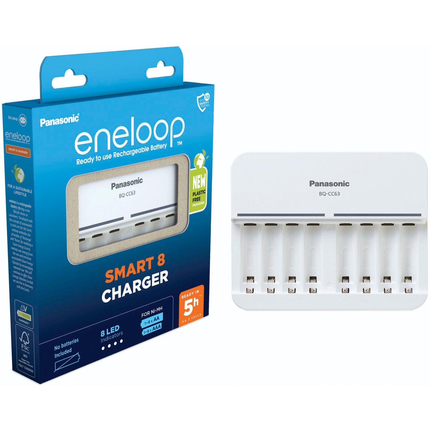 Panasonic Eneloop Smart 8 Charg. BQ-CC63 without batteries