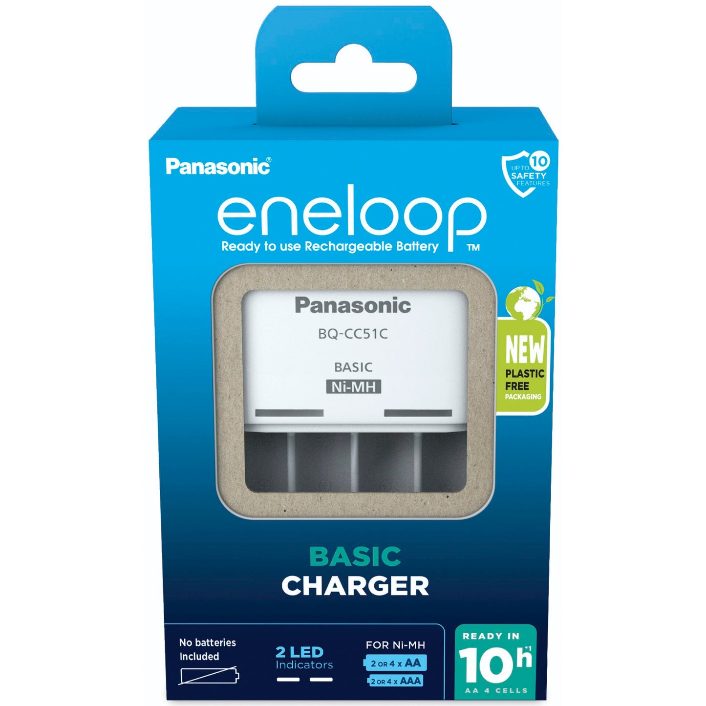 Panasonic Eneloop Basic Charger BQ-CC51E without batteries