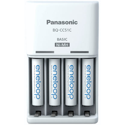 Panasonic Eneloop Basic Charger BQ-CC51 incl. 4xAAA K-KJ51MCD04E