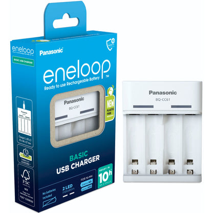 Panasonic Eneloop Basic Charger USB BQ-CC61 without Batteries
