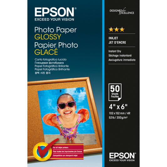 Epson Photo Paper Glossy 10x15 cm 50 Sheets 200 g