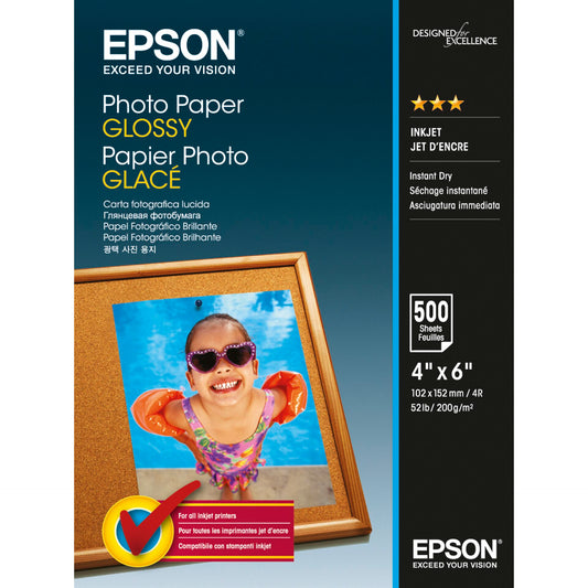 Epson Photo Paper Glossy 10x15 cm 500 Sheets 200 g