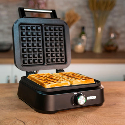 Unold 48275 Double Waffle Iron Brussels       Belgian Waffels