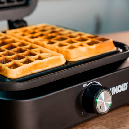 Unold 48275 Double Waffle Iron Brussels       Belgian Waffels