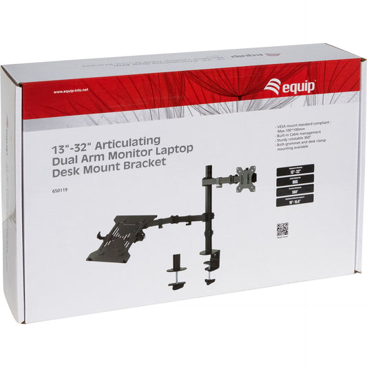 equip Notebook shelf and monitor LCD desk mount