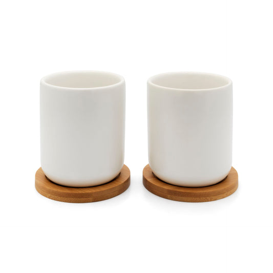 1x2 Bredemeijer Tea Mug Set 200ml Bamboo Coaster 142013