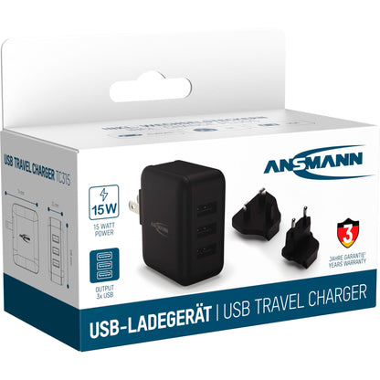 Ansmann Travel Charger TC315 2 USB-Ports 15W        1001-0139
