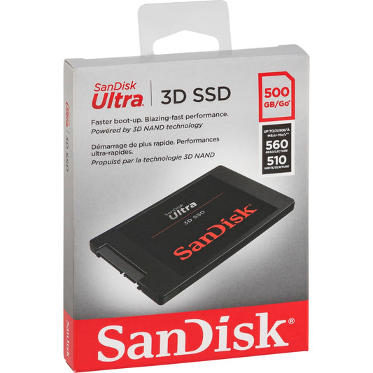SanDisk SSD Ultra 3D       500GB R/W 560/530 MBs SDSSDH3-500G-G26
