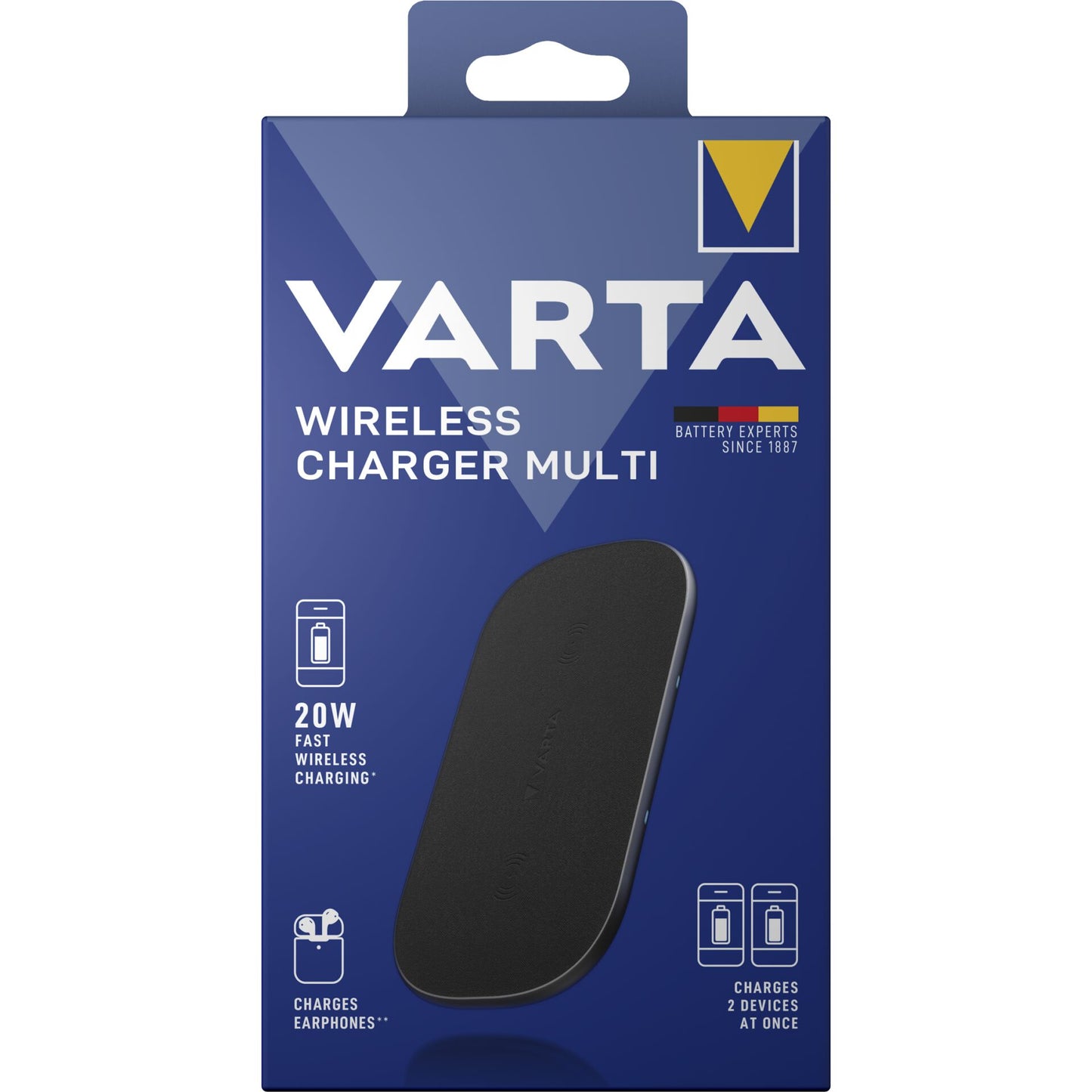 Varta Wireless Charger Multi 20W max.(10W+10W) USB-C C. Typ 57906
