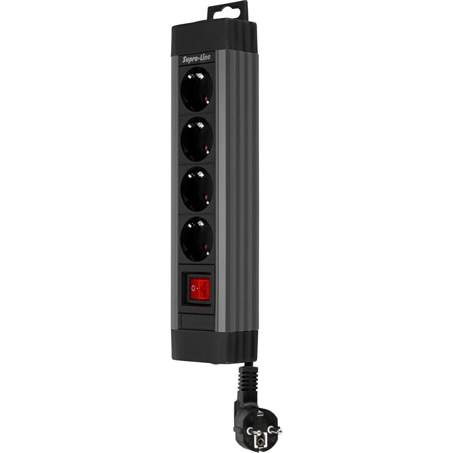 REV Outlet Strip     4-fold 1,9m Supraline w. switch anthracite