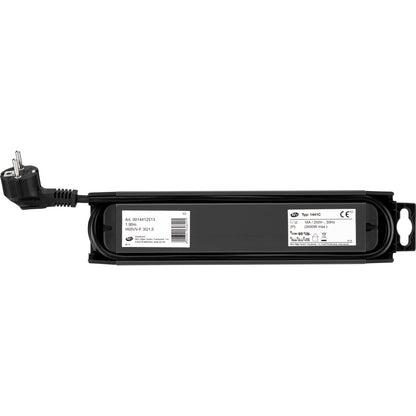 REV Outlet Strip     4-fold 1,9m Supraline w. switch anthracite