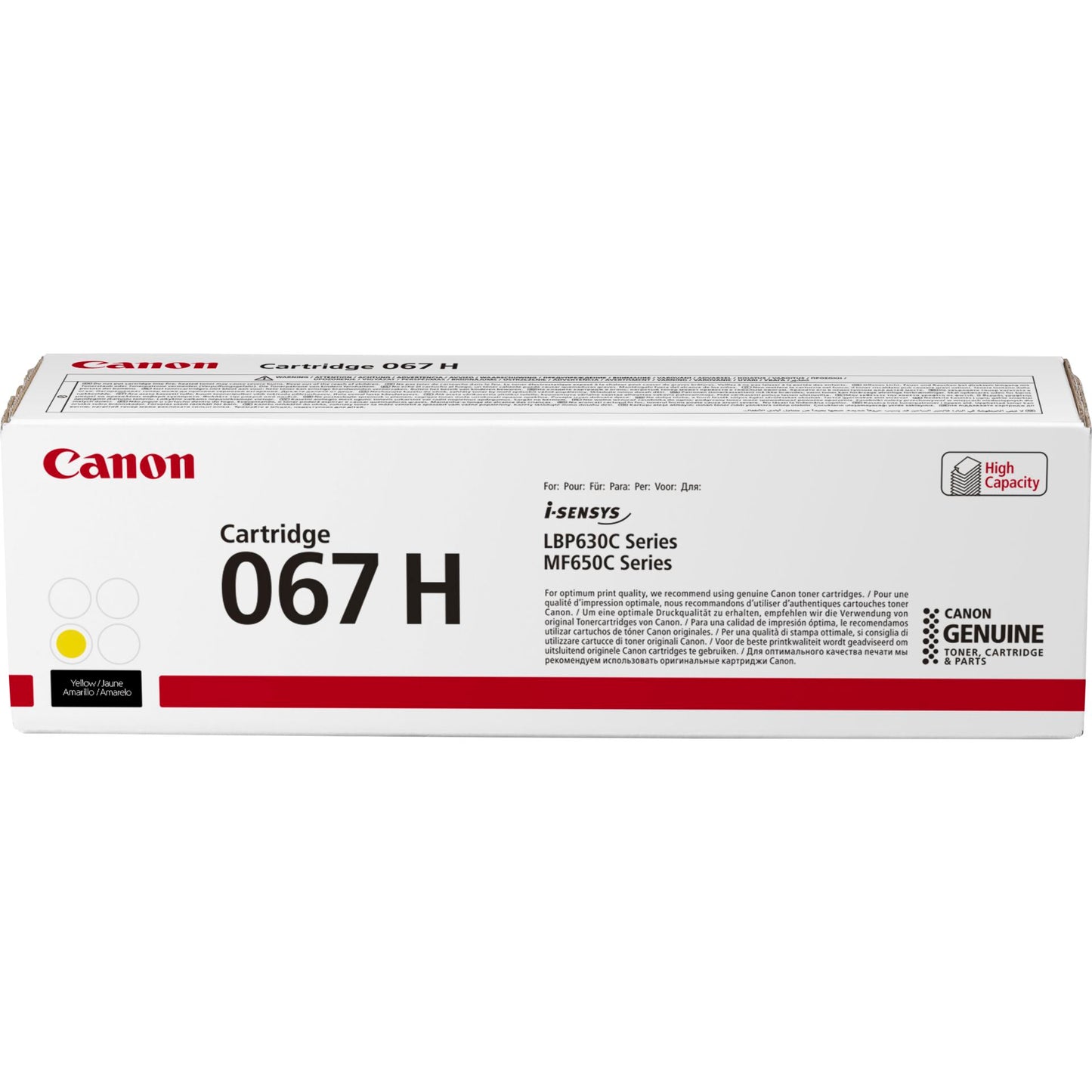 Canon Toner Cartridge 067 H Y yellow