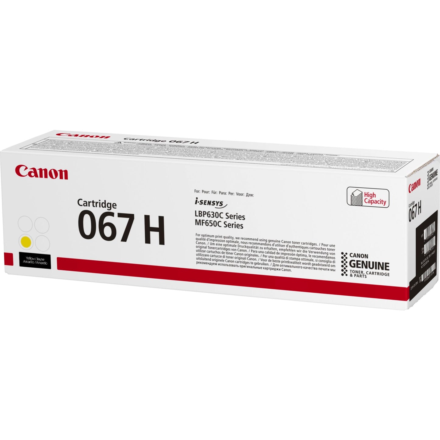 Canon Toner Cartridge 067 H Y yellow