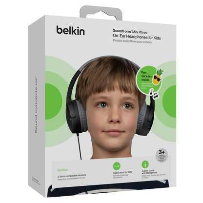 Belkin Soundform Mini On-Ear Kids Headphone black AUD004btBK