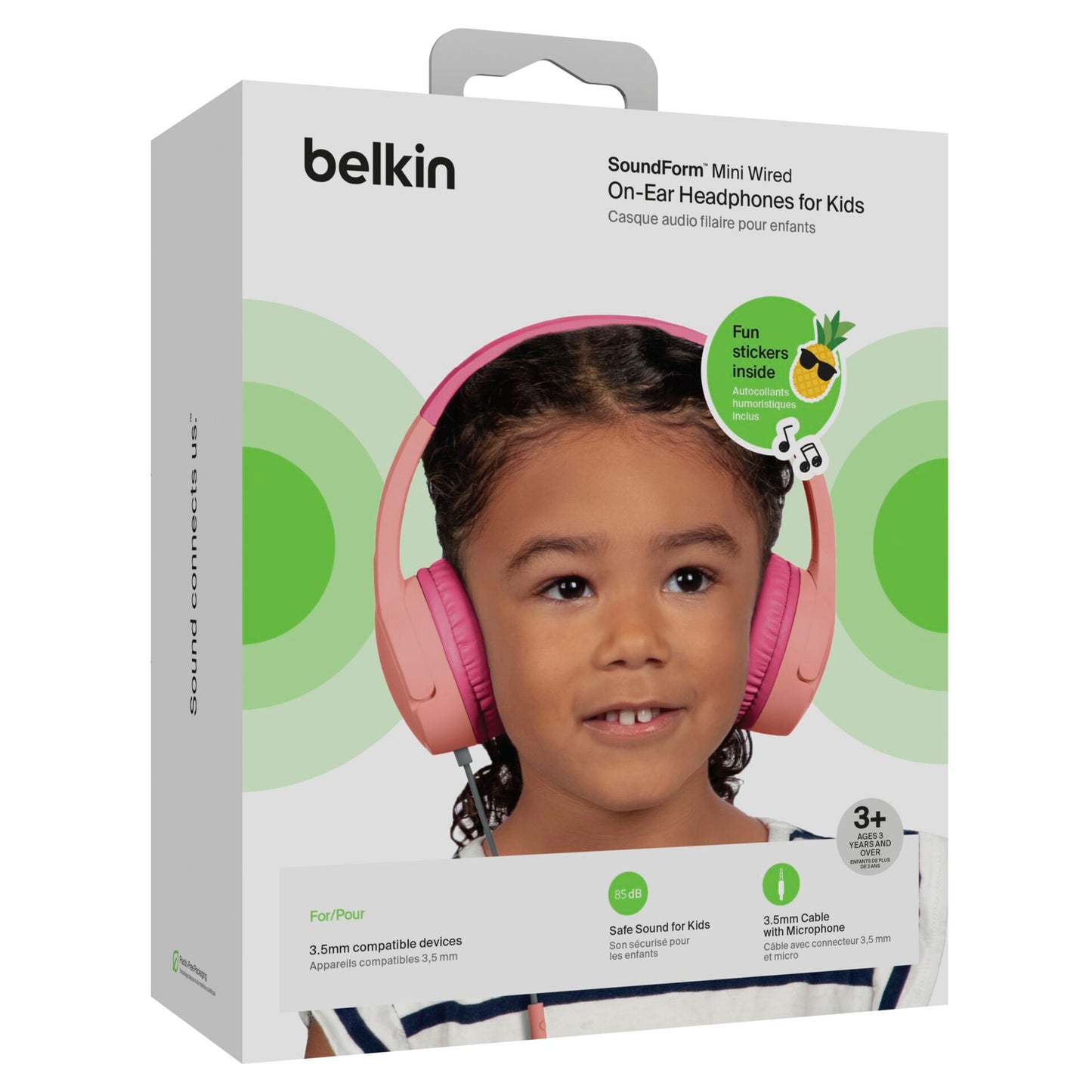 Belkin Soundform Mini On-Ear Kids Headphone pink AUD004btPK