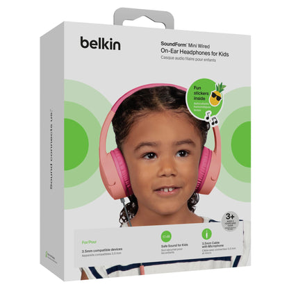 Belkin Soundform Mini On-Ear Kids Headphone pink AUD004btPK