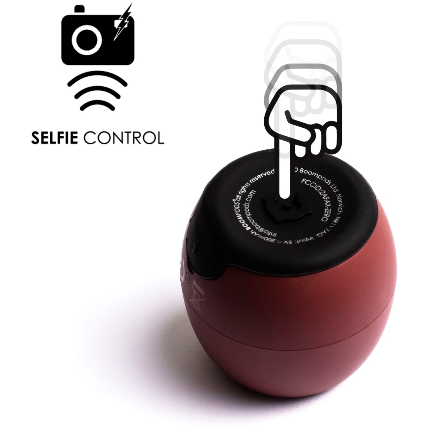 Boompods Zero Burgundy