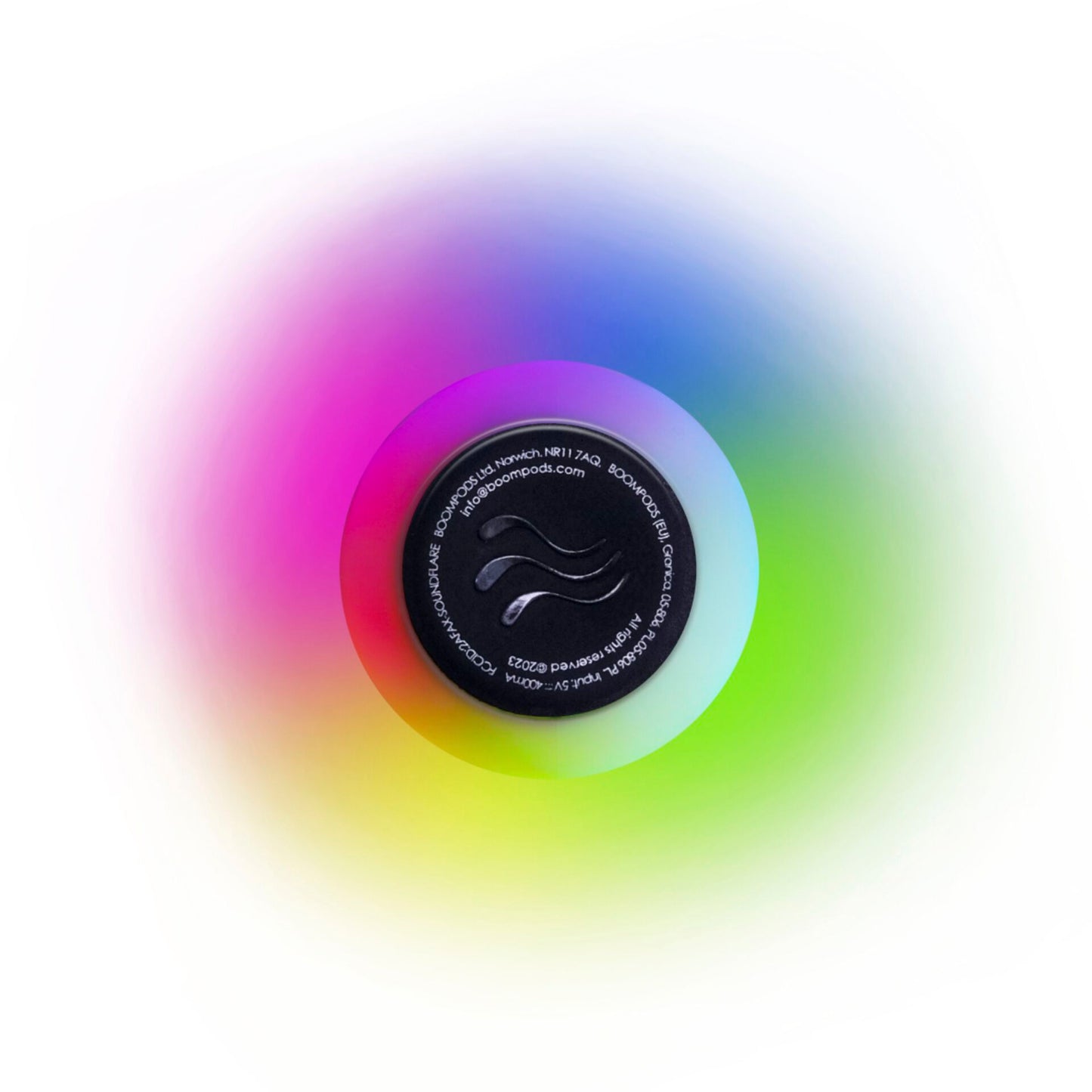 Boompods Tide Round  Speaker Soundflare White