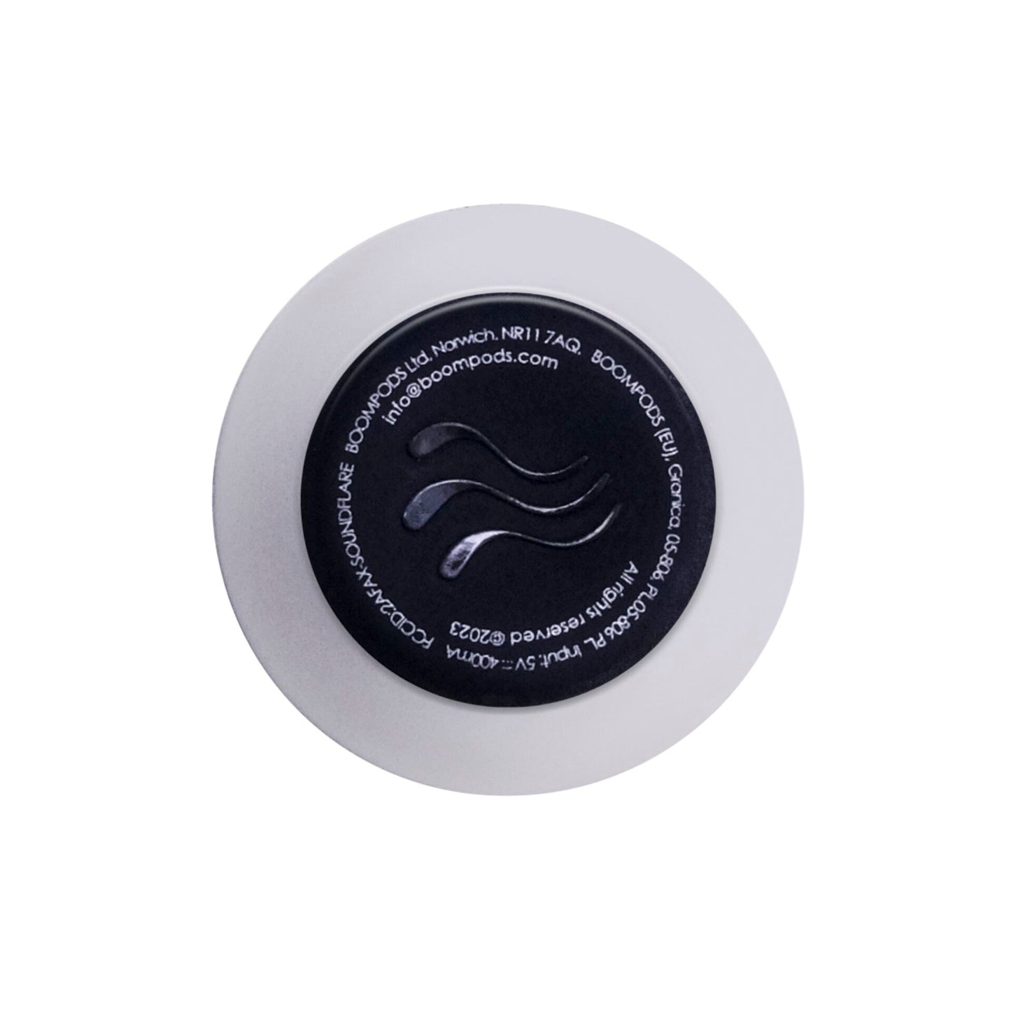 Boompods Tide Round  Speaker Soundflare White