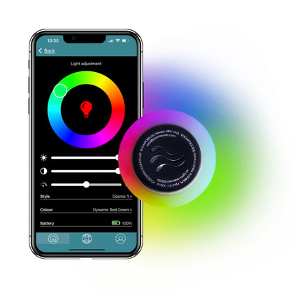 Boompods Tide Round  Speaker Soundflare Blue