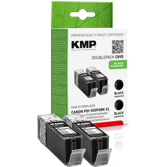 KMP C89D ink cartridge sw DP comp. with Canon PGI-550PGBK
