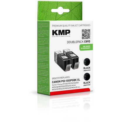KMP C89D ink cartridge sw DP comp. with Canon PGI-550PGBK