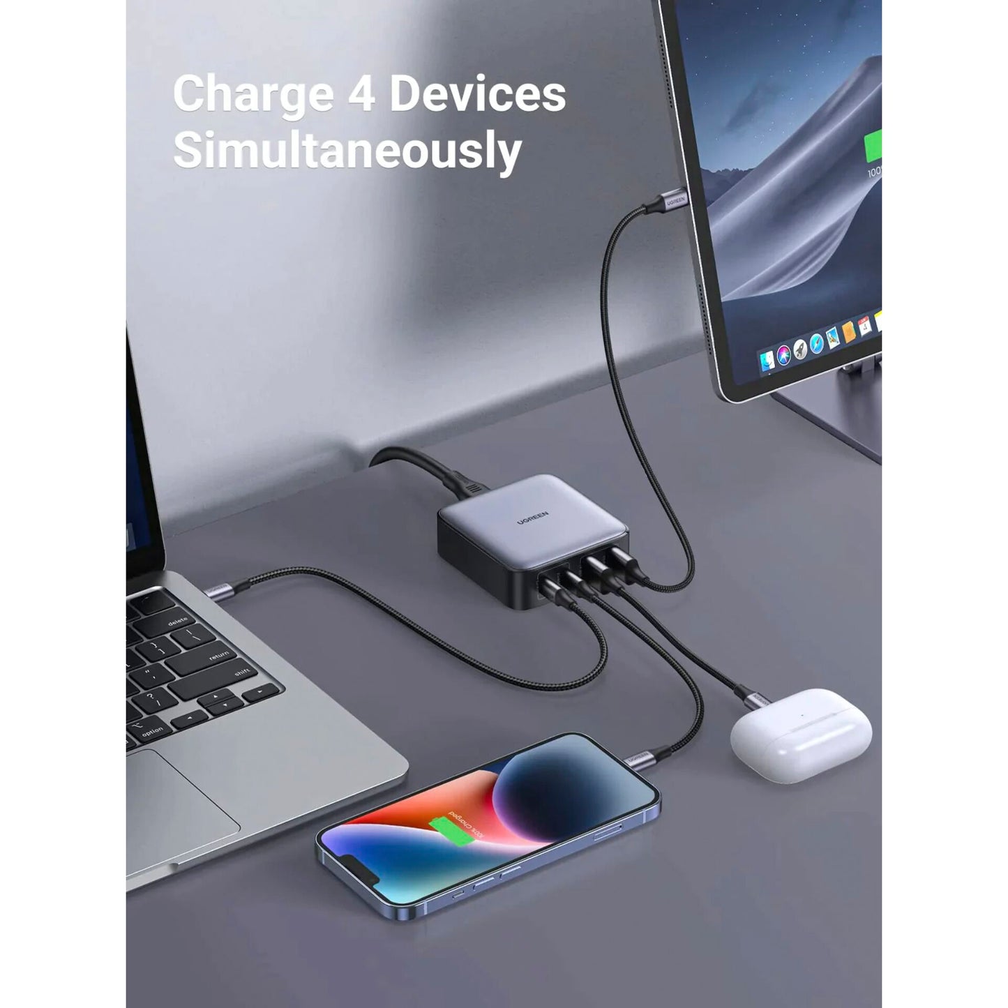 UGREEN Nexode 2*USB-A + 2*USB-C 65W Desktop Fast Charger